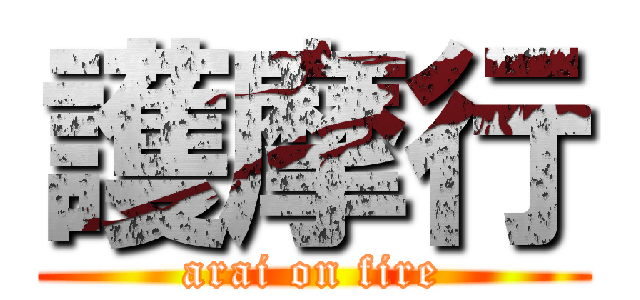 護摩行 (arai on fire)