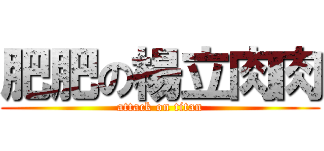 肥肥の楊立肉肉 (attack on titan)