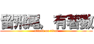 留飛尾，有著數 (attack on titan)