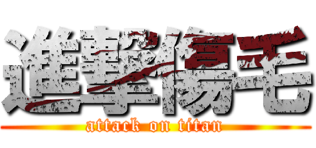 進撃傷毛 (attack on titan)