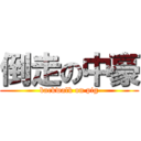 倒走の中豪 (backwalk on pig)