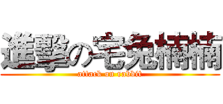 進擊の宅兔楠楠 (attack on rabbit)