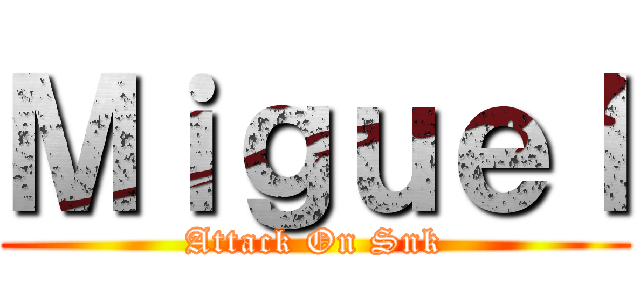 Ｍｉｇｕｅｌ (Attack On Snk)