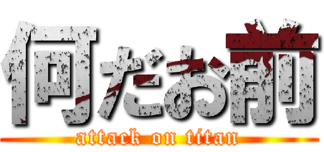 何だお前 (attack on titan)