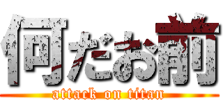 何だお前 (attack on titan)
