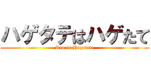 ハゲタテはハゲたて (Reo is Hagetate)