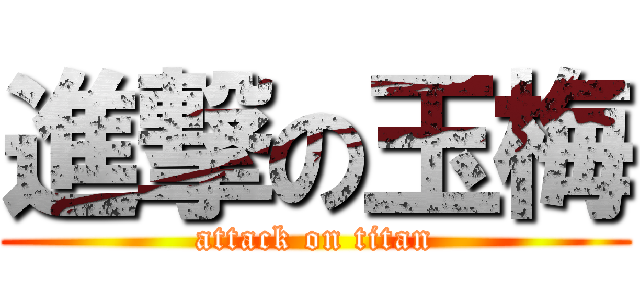 進撃の玉梅 (attack on titan)
