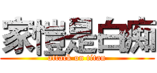 家愷是白痴 (attack on titan)