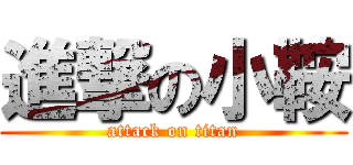 進撃の小鞍 (attack on titan)