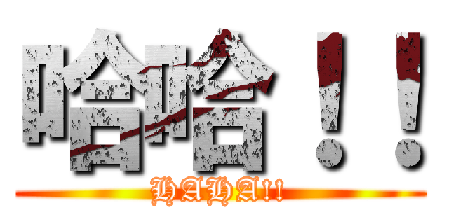 哈哈！！ (HAHA!!)