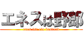 エネスは野郎 (enes ist ein bastard)