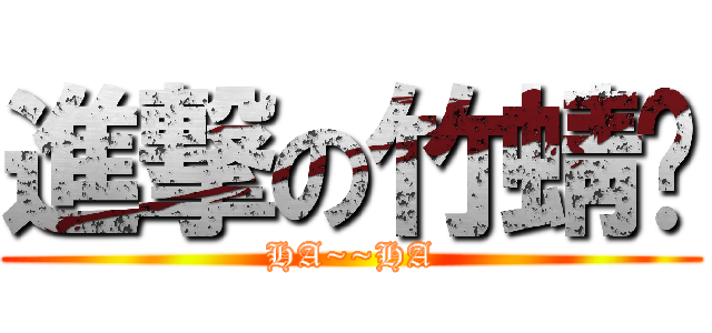 進撃の竹蜻蜓 (HA~~HA)