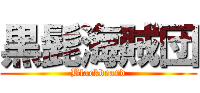 黒髭海賊団 (Blackbeard)