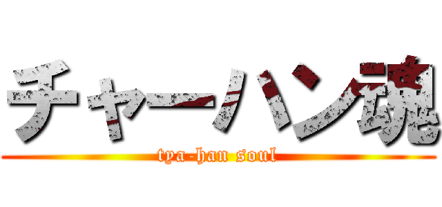 チャーハン魂 (tya-han soul)