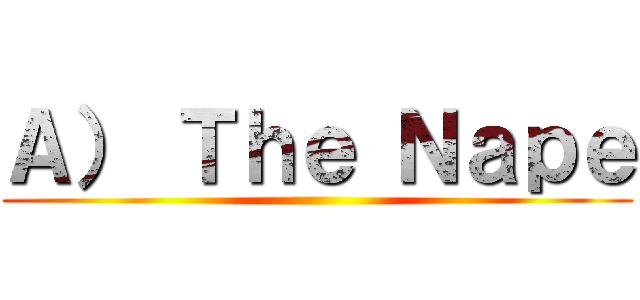 Ａ） Ｔｈｅ Ｎａｐｅ ()