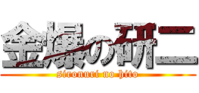 金爆の研二 (sironuri no hito)