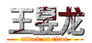 王昱龙 (attack on titan)