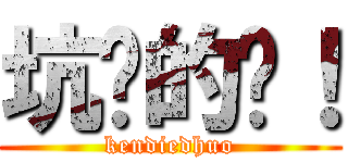 坑爹的货！ (kendiedhuo)