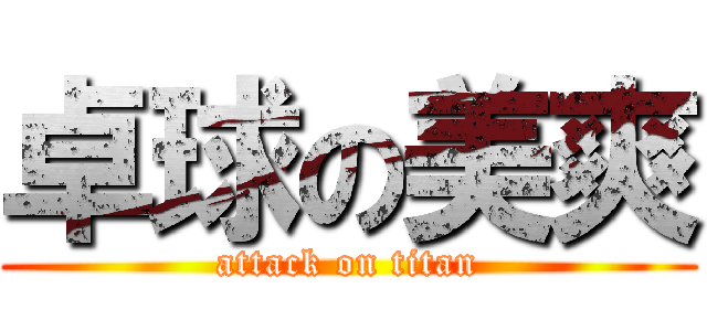 卓球の美爽 (attack on titan)