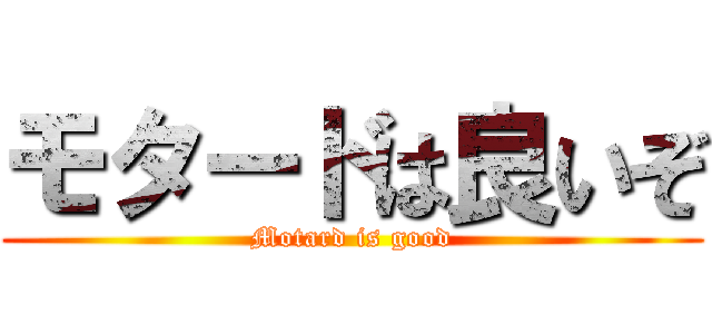 モタードは良いぞ (Motard is good)