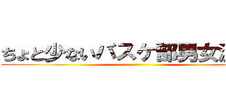 ちょと少ないバスケ部男女混合！ ()