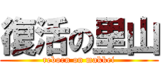 復活の里山 (reborn on makkei)