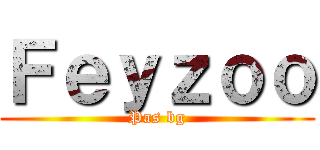 Ｆｅｙｚｏｏ (Pas bg)