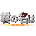 君の名は (Your　Ｎａｍｅ)