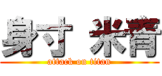 身寸 米青 (attack on titan)