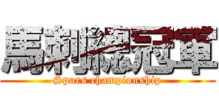 馬刺總冠軍 (Spurs championship)