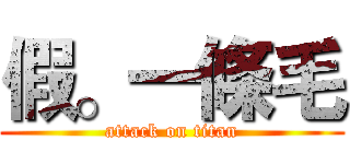 假。一條毛 (attack on titan)