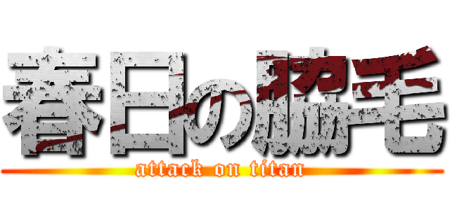 春日の脇毛 (attack on titan)