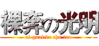 裸奔の光明 (ai guai de chu tao)