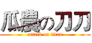 瓜農の刀刀 (attack on titan)