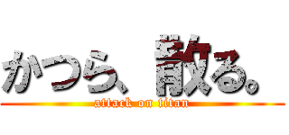 かつら、散る。 (attack on titan)