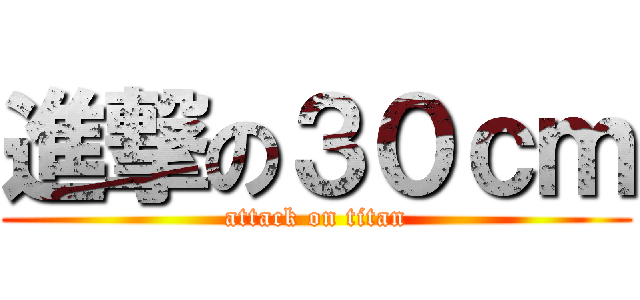 進撃の３０ｃｍ (attack on titan)