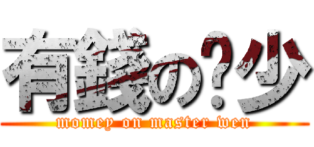 有錢の溫少 (momey on master wen)