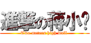 進撃の蒋小鸡 (Two meters high wall )