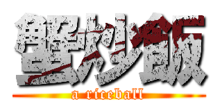 蟹炒飯 (a riceball)