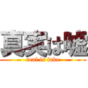 真実は嘘 (real is fake)