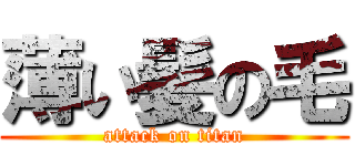 薄い髪の毛 (attack on titan)