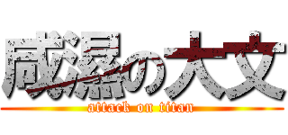 咸濕の大文 (attack on titan)