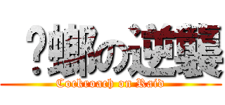 蟑螂の逆襲 (Cockroach on Raid)