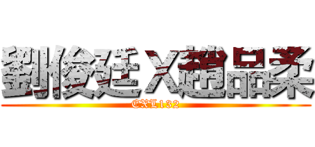 劉俊廷Ｘ趙品柔 (EXL132)