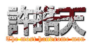 許皓天 (The most handsome man)