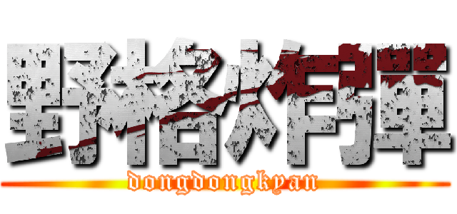 野格炸彈 (dongdongkyan)