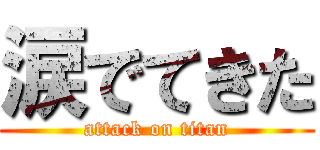 涙でてきた (attack on titan)