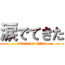 涙でてきた (attack on titan)