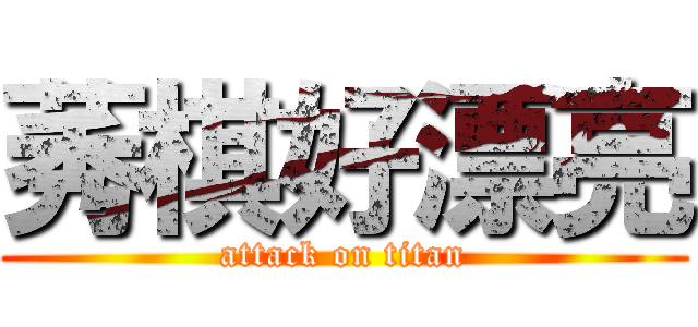 莠棋好漂亮 (attack on titan)