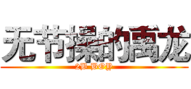 无节操的禹龙 (2B BOY)
